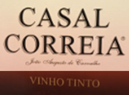 Logotipo de Casal Correia com linha verde de Vinho Tinto