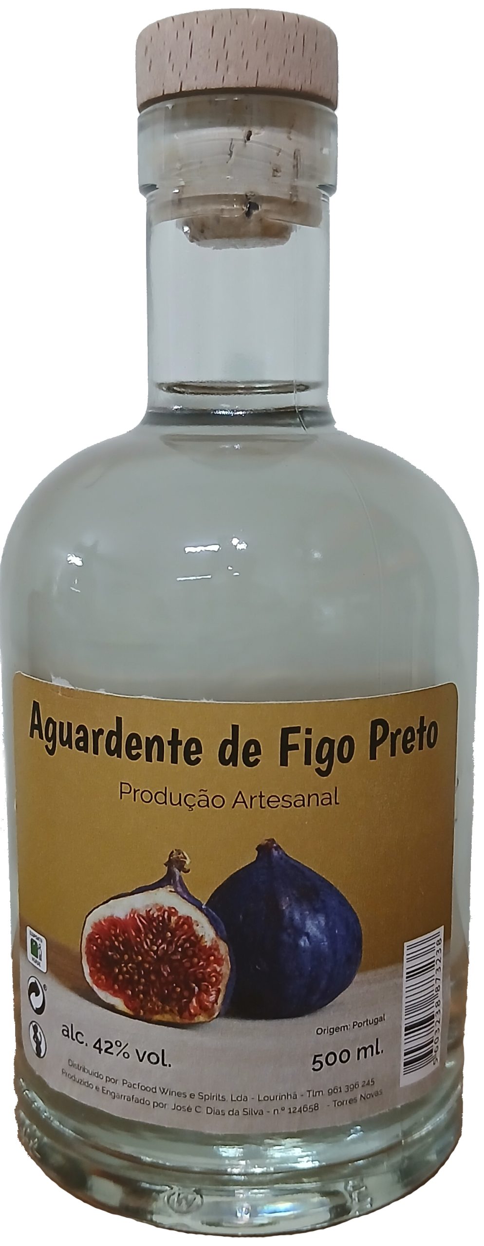 Garrafa de Aguardente de Figo Preto Tradicional